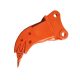 Excavator twin shank ripper for excavator